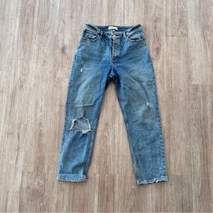 Abercrombie Curve Dad Rise Jeans in Medium Wash